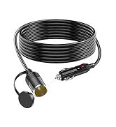Range Tour Cigarette Lighter Extension Cord, 12V-24V Cigarette Lighter Socket Extension Cable 1.8...