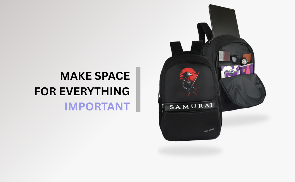 samurai, backpack, school bag