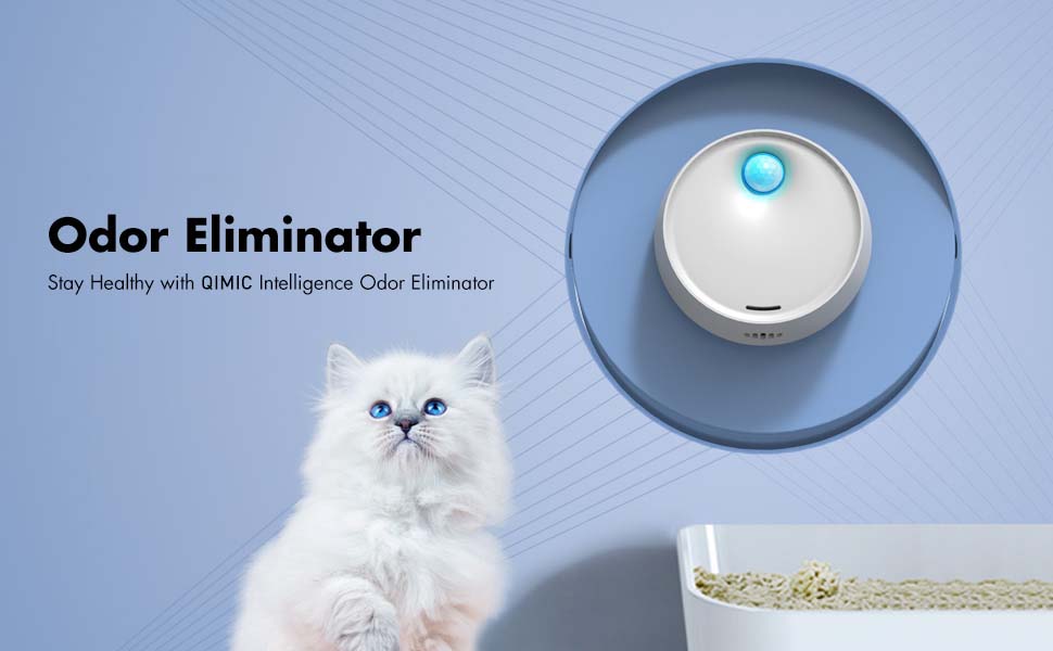 KASTWAVE Smart Pet Smell Deodorizer, Litter Box Odor Eliminator, Auto