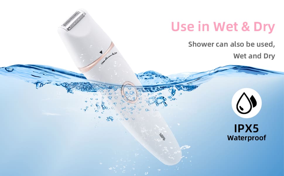 Mcbazel Cordless Electric Lady Shaver, Facial Epilators for Women, 7 in