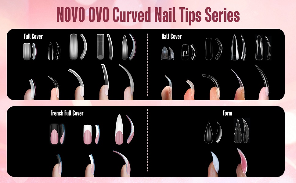 Curved Nail Tips Series