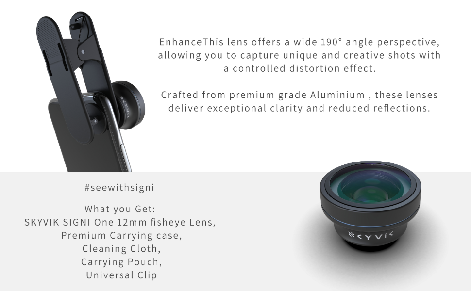 12mm fisheye lens for mobile photography 