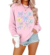 Magical Sweatshirt Women Cute Bow Graphic Pullover Family Vacation Shirt Casual Long Sleeve Tops