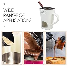 Ceramic Chocolate Fondue Mug Set