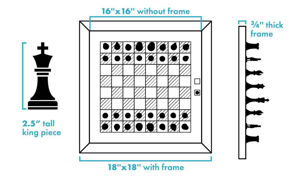 Home Wall Chess Set Wall Mounted Chess