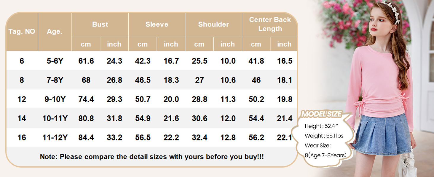 Long Sleeve Shirts for Girls