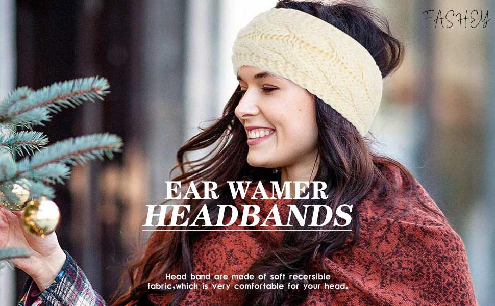 Fashey Cold Weather Headband Ear Warmer Headbands Winter