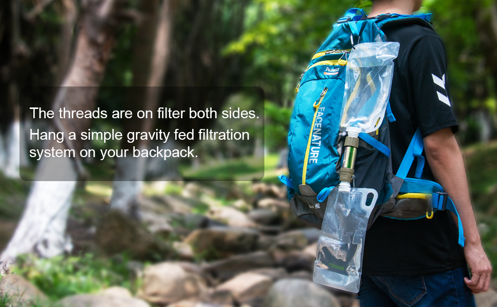 Hiking water filter