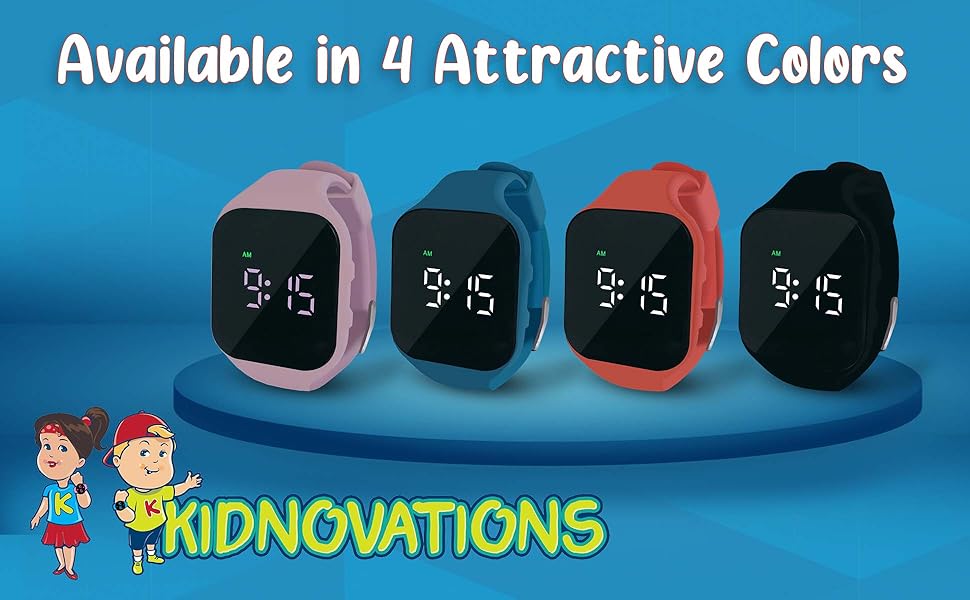 Kidnovations Square Button Potty Training Watch Toilet Training Timer