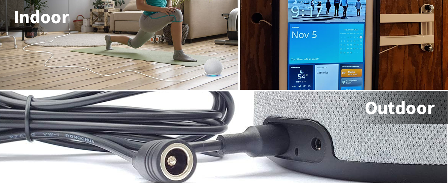 dc power cord 6.5 2.5 mm for alexa