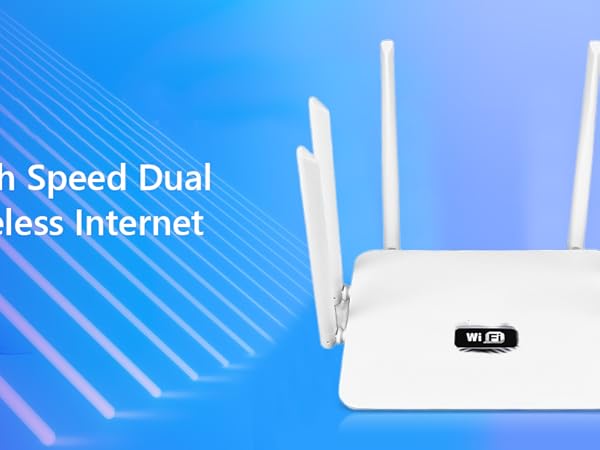 Amazon.com: Smart Router, Dual Band 300M Internet Router