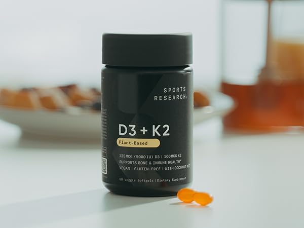 sports research vitamin d3 k2 for men for women immunity bone health supports bones
