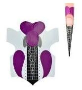 300pcs Professional Stiletto Nail Forms Acrylic Curve Nails UV Gel Nail Extension Nail Art Guide ...