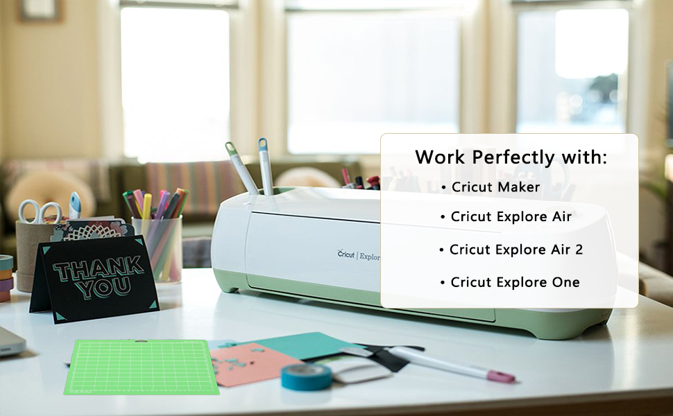 4PCS 12x24 Mats for Cricut Maker/Explore Air 2/Explore 3 Standard Grip