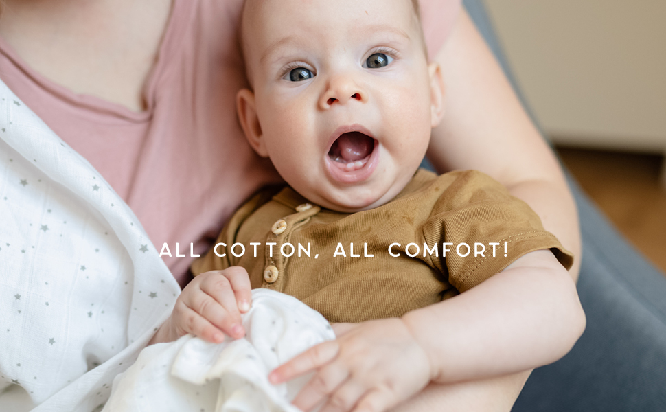 CuddleBug Muslin Baby Swaddle Blankets for Boys and Girls