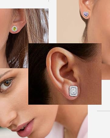 high fashion birthstone earring for women girls