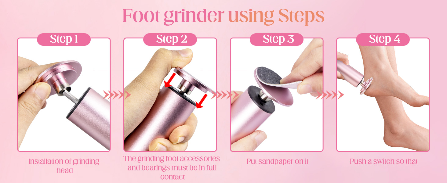 summer electric foot file adjustable, foot electric callus remover