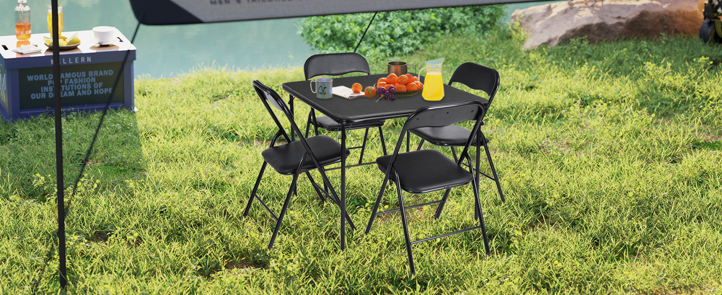 folding card table