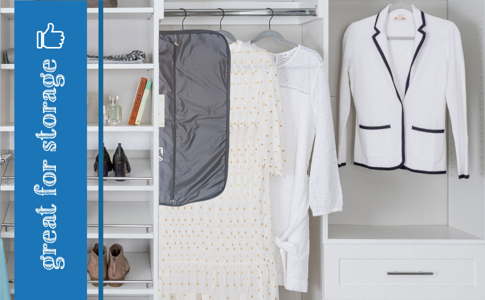 Demoda Black Premium Waterproof Polyester Suit Cover/Dress Cover