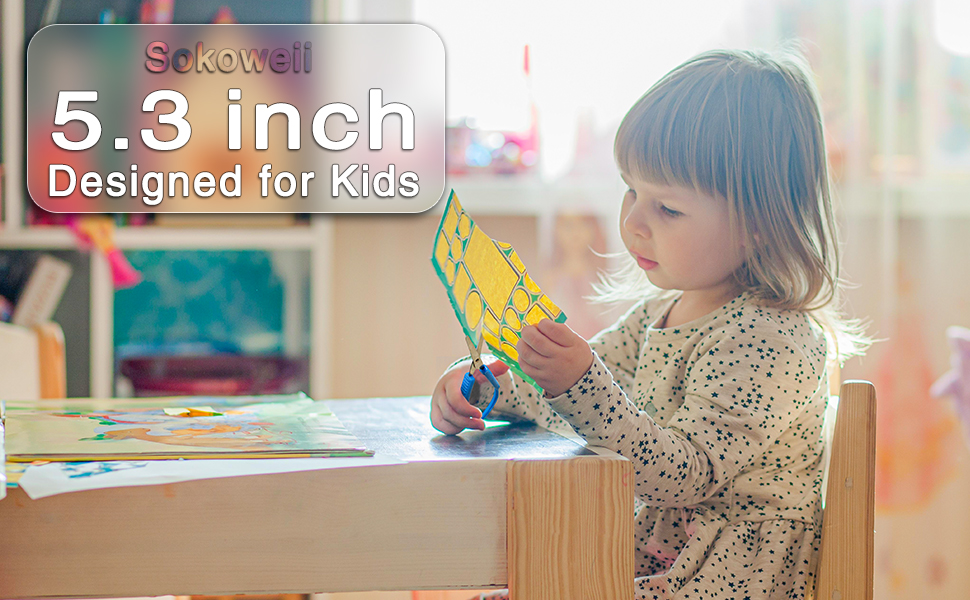 5 Inch Mini Loop Scissors for kids, Adaptive Design, Easy