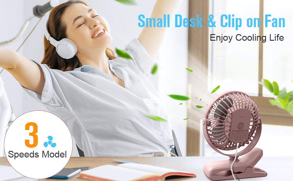 clip on fan usb fan small fan personal desk fan baby stroller fan portable fan quiet fan