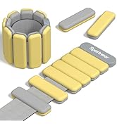 Sportneer Wrist Weights for Women Men Adjustable Silicone Weighted Bracelet Set for Gym Yoga Pila...
