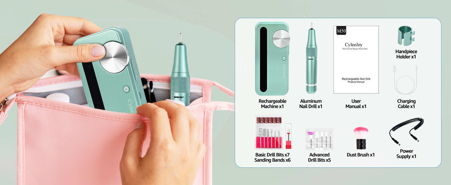Portable and Rechargeable Electric Nail File