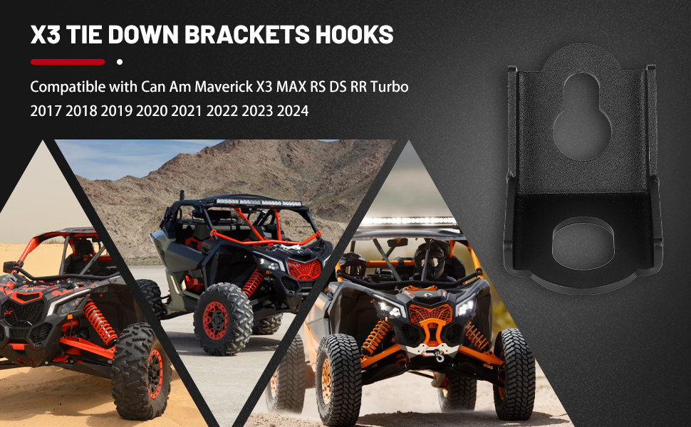 Goottan Utv Tie Down Brackets,4PCS X3 Tie Down Brackets