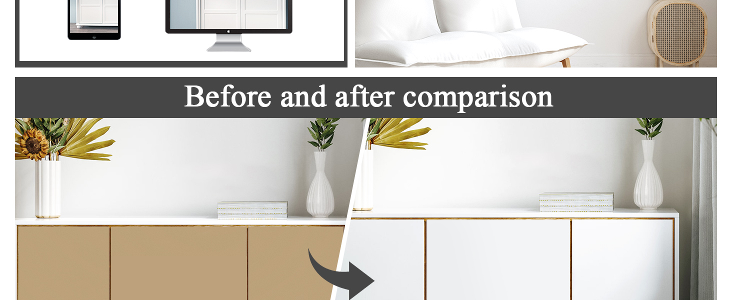 practicalWs White Wallpaper White Contact Paper for Waterproof, Renter