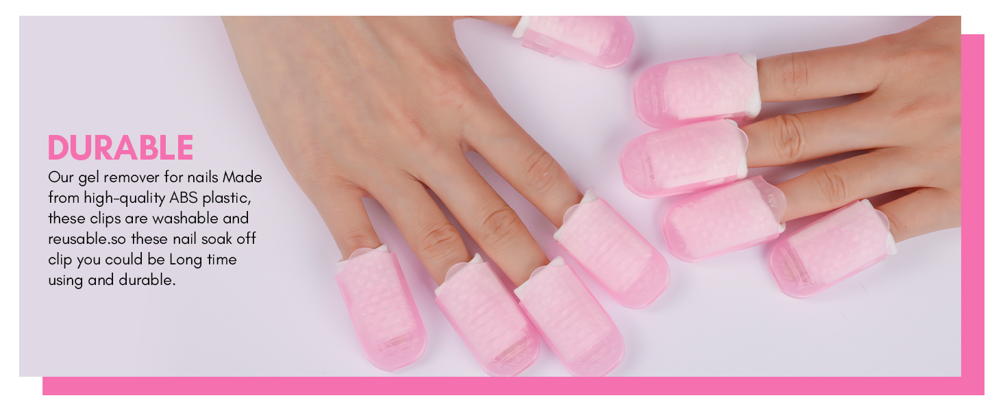 Makartt Nail Polish Gel Remover Tools Kit,10 Pcs Nail Soak