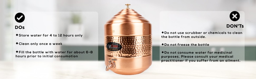 Copper Water Dispenser 14 Litre