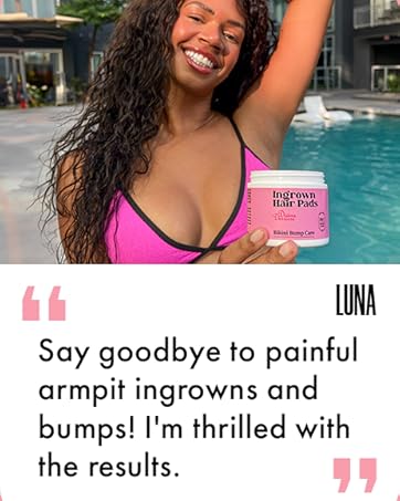 Ingrown Hair Pads Razor Bump Stopper - Ingrown Hair Treatment for Bikini Area and Razor Bumps