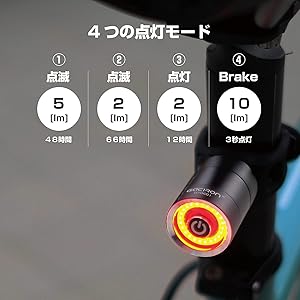 GACIRON ガシロン V9CP-800 W10-BS フロント&リアライト Amazon | Gaciron (ガシロン) W10-BS 自転車 リアライト (防水