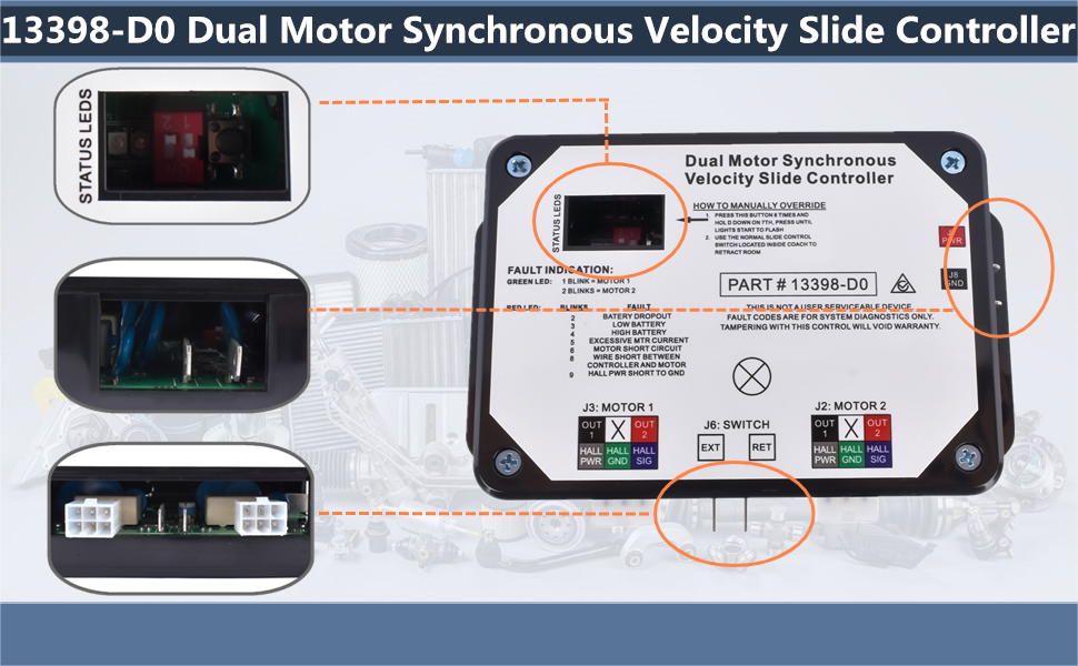 Amazon.com: 13398-D0 Dual Motor Synchronous Velocity Slide Controller ...