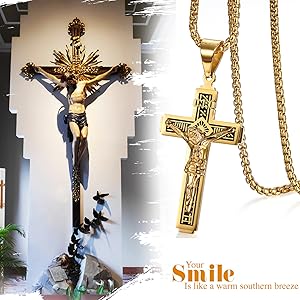 109個まとめ売りアクセサリー仕入れ十字架イエスキリストブラックネックレスメンズ 81moQ0R1TAL._UY350_.jpg