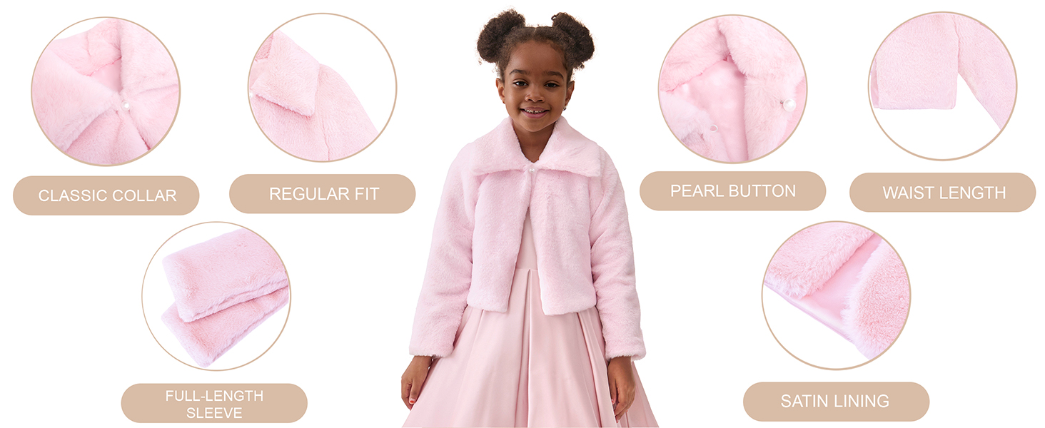 bolero sweater bolero shrug fur shawl pink faux fur jacket girls cardigan girls sweaters flower girl