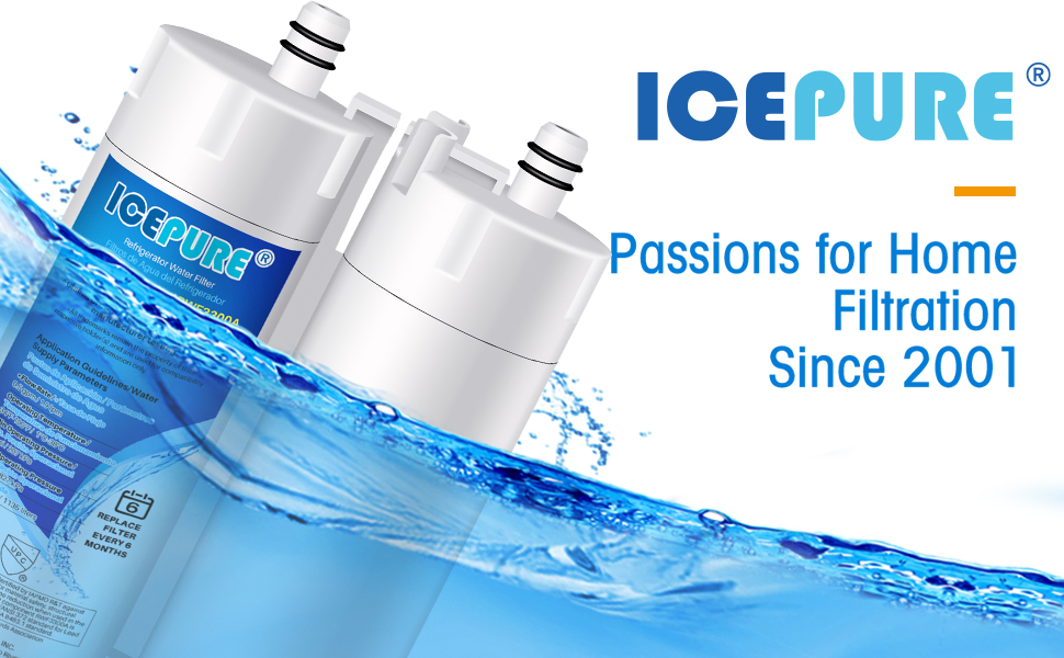 ICEPURE Refrigerator Water Filter Replacement for WF2CB