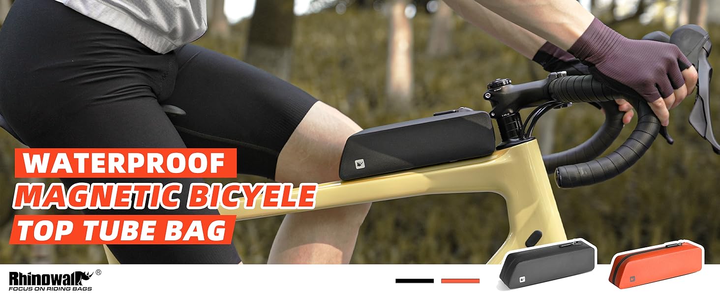 magnetic bicyele top tube bag