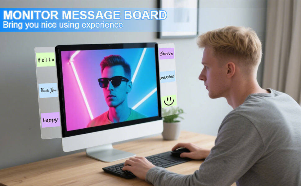 Computer Monitor Memo Board