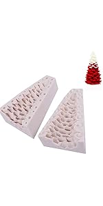 3D Christmas Pine Tree Candle Mold