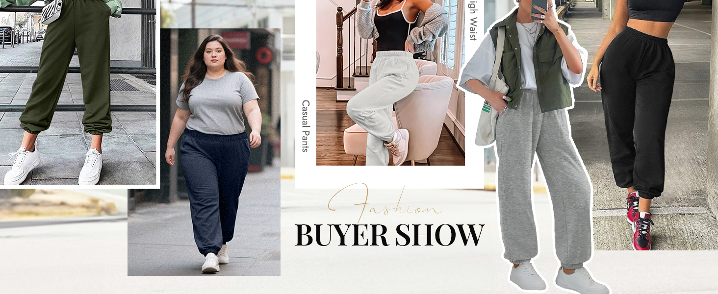 high waisted sweatpants for women fleece
