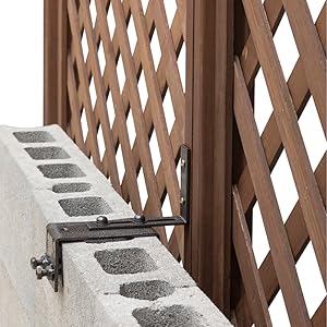 Amazon.co.jp: タカショー ラティス用柱・2×4材固定金具 10cm