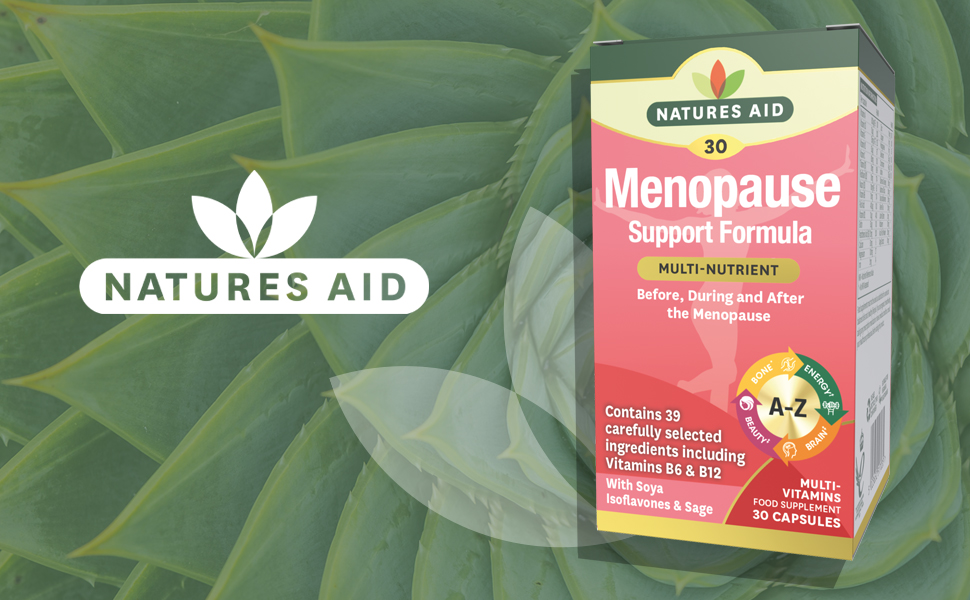 Natures Aid Menopause Support Formula, Multivitamin with SOYA