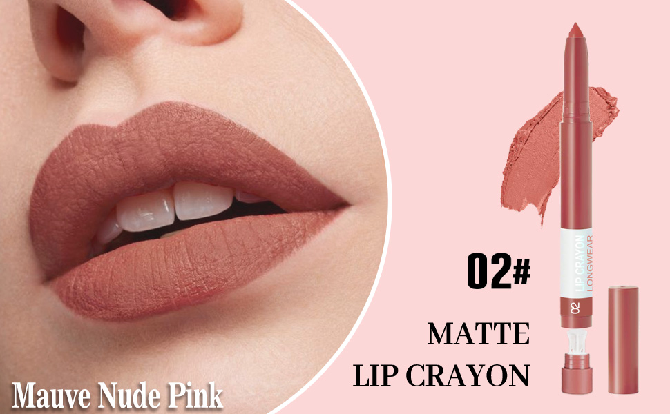 BINGBRUSH Crayon Matte Longwear Lipstick Pack Set