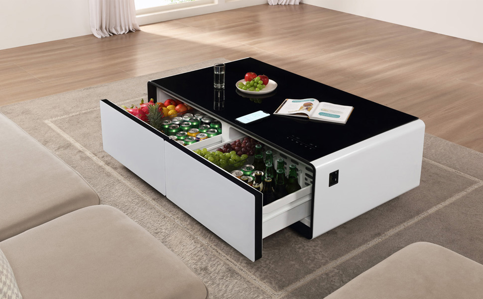 Smart Coffee Table Mini Refrigerator Modern Coffee Table
