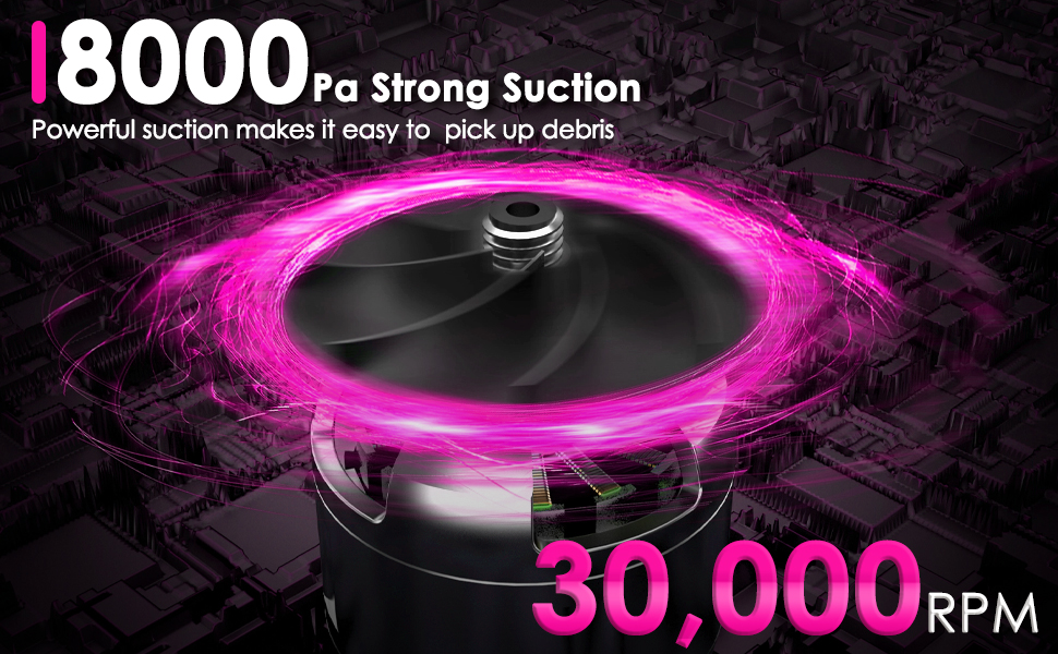 THINKWORK Pink Portable Vacuum Kit, Car Cleaning Kit with