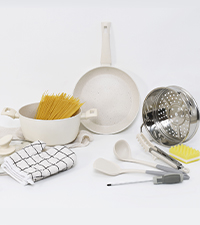 木製パン皿 ホワイト 10枚セット 金手付 Amazon.com: FRUITEAM 10pcs Cookware Set Ceramic Nonstick
