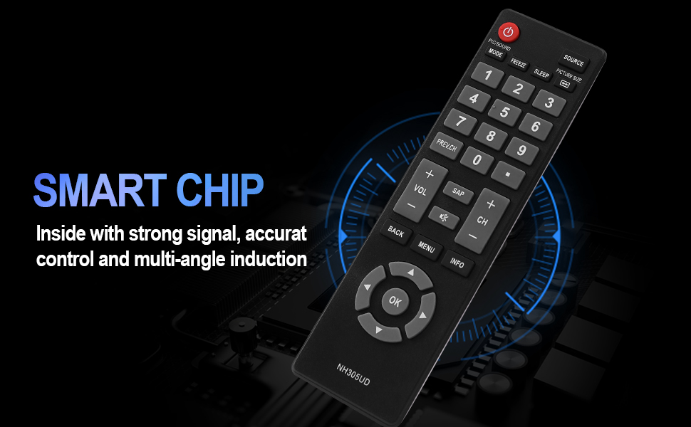NH305UD Universal Fit for Emerson TV Remote Control