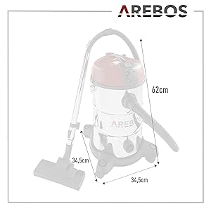 Arebos Aspiradora Industrial 6IN1 | aspiradoras potentes 2300 ...
