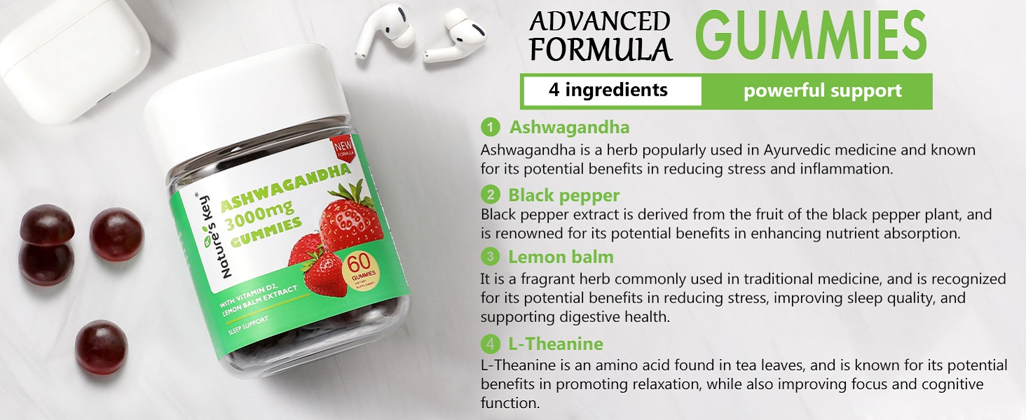 4-in-1 high potency ashwagandha gummies